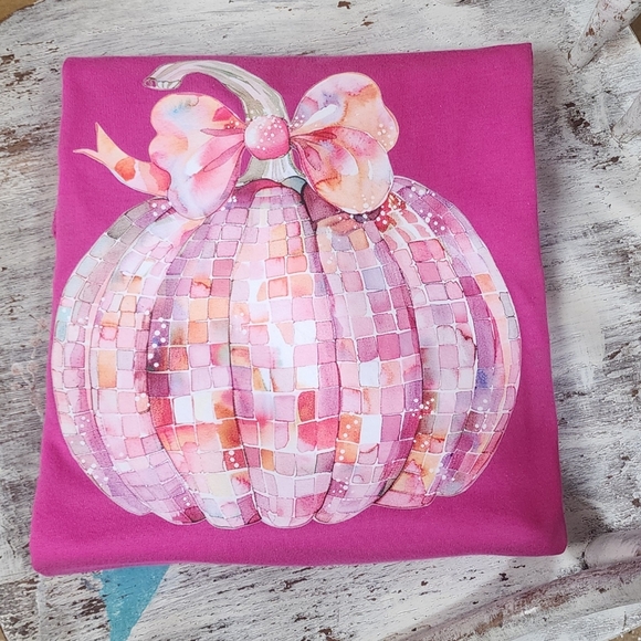New Bella Canvas Mosaic Pumpkin Short Sleeve Tee - Picture 1 of 1